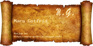 Mars Gotfrid névjegykártya